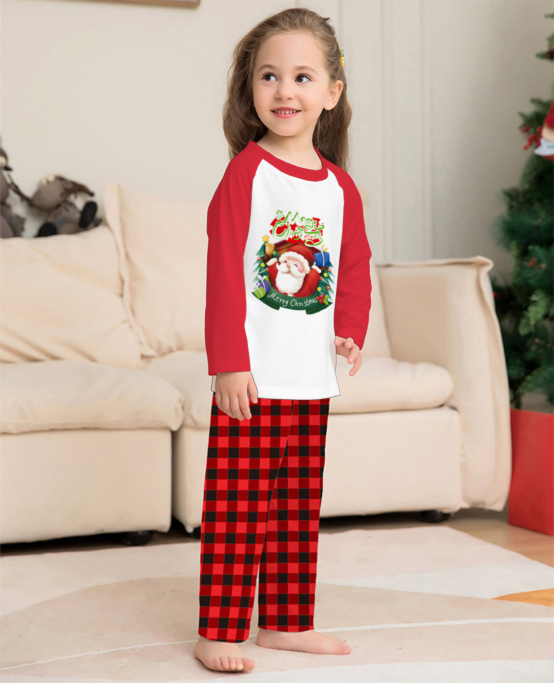 Red Plaid Matching Family Pajamas - For your Dog Too!