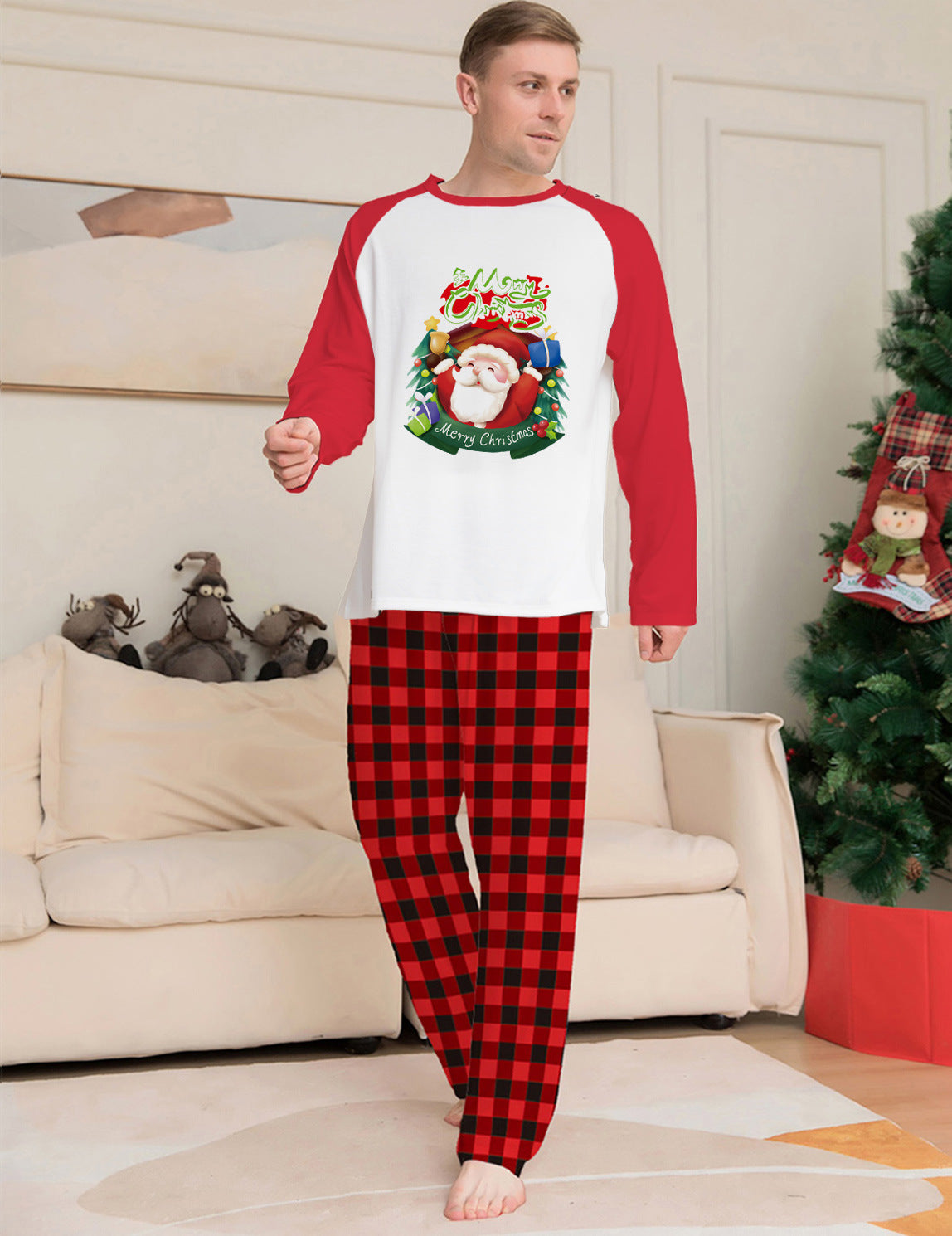 Red Plaid Matching Family Pajamas - For your Dog Too!